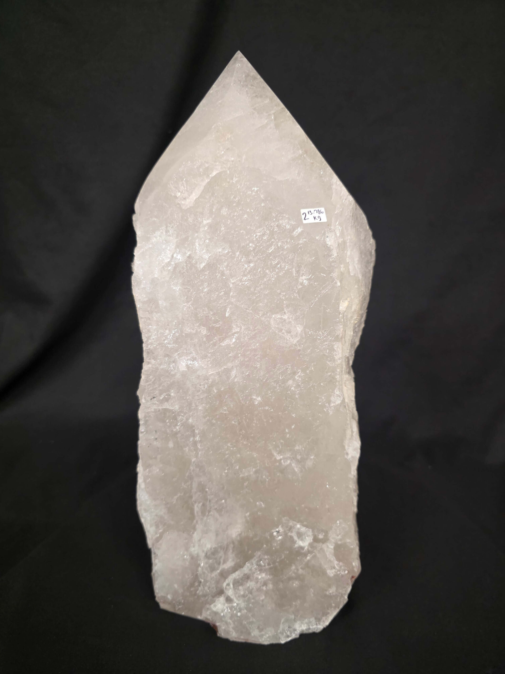 Huge Extra Large Tall Point 2 Premium Clear Rock Crystal Quartz - 13.786kg H27xW15xD14cm