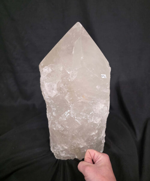 Huge Extra Large Tall Point 4 Premium Clear Rock Crystal Quartz - 16.7kg H34.5xW16.5xD16.5cm - Image 9