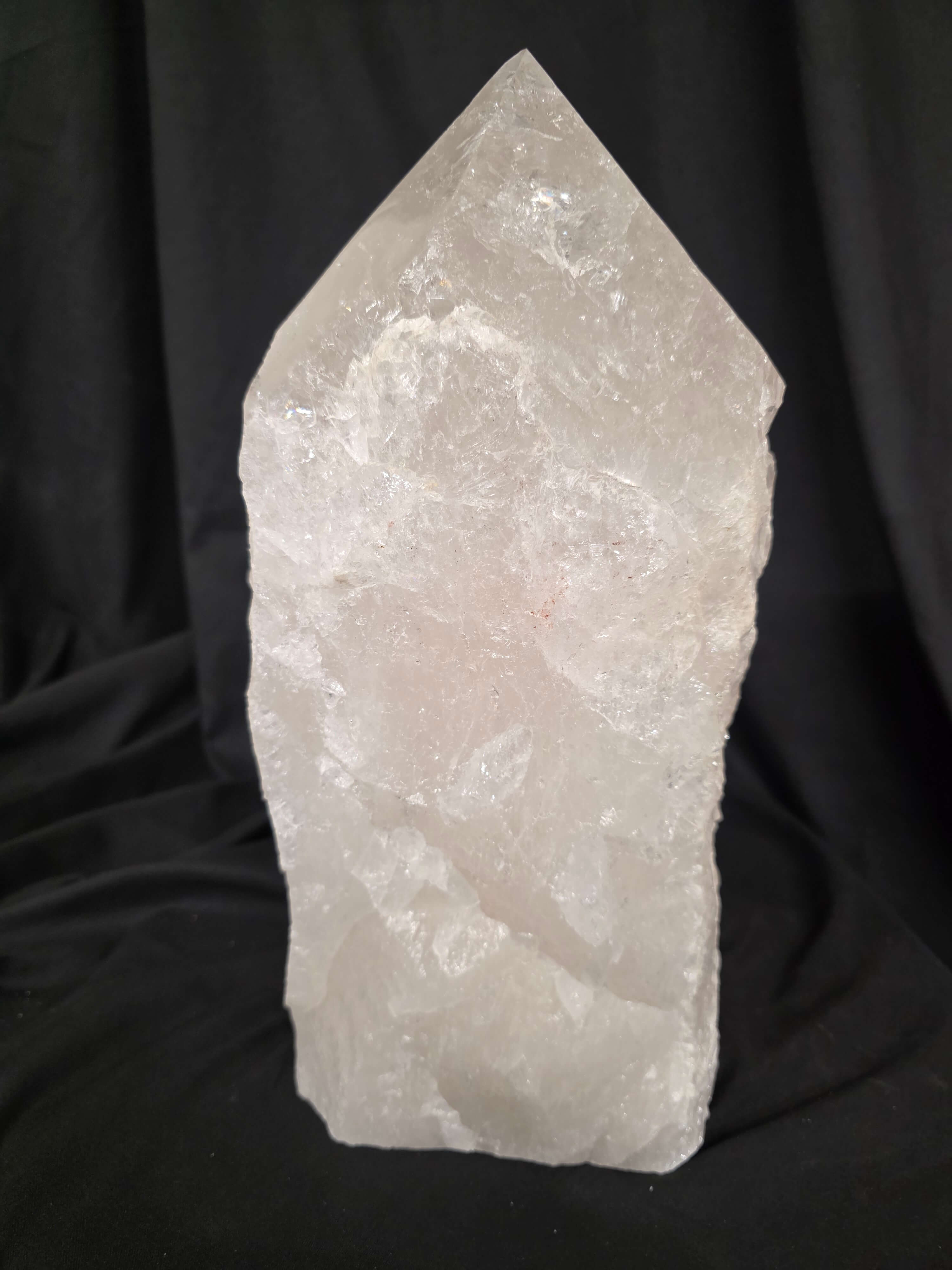 Huge Extra Large Tall Point 5 Premium Clear Rock Crystal Quartz - 14.7kg H34.5xW15xD15cm - Image 4