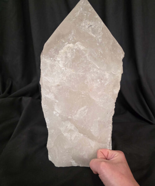 Huge Extra Large Tall Point 5 Premium Clear Rock Crystal Quartz - 14.7kg H34.5xW15xD15cm - Image 9