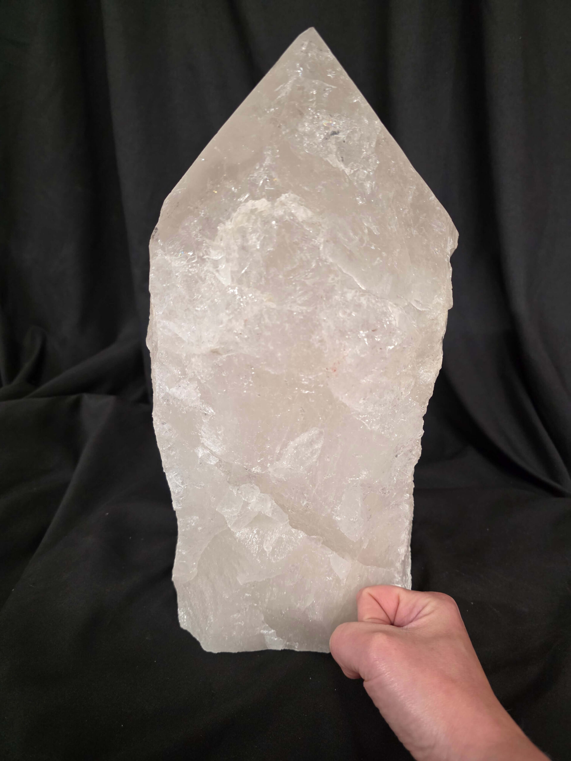 Huge Extra Large Tall Point 5 Premium Clear Rock Crystal Quartz - 14.7kg H34.5xW15xD15cm - Image 9