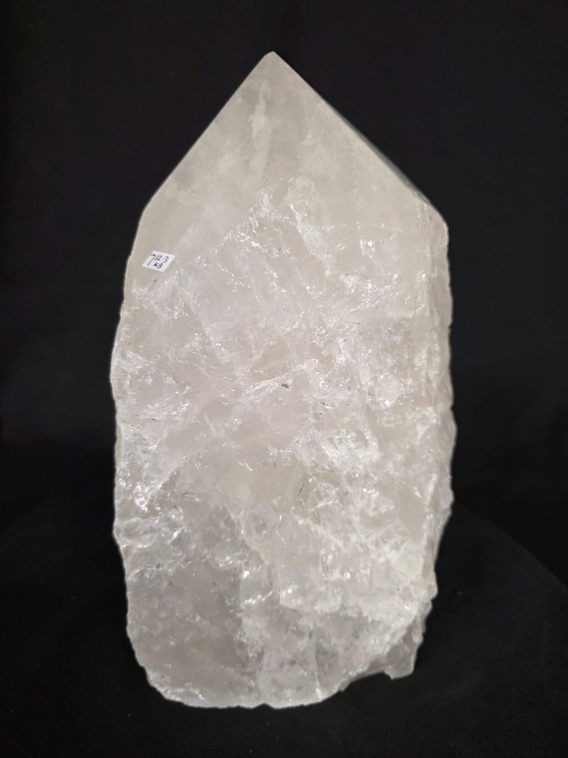 Huge Extra Large Tall Point 7 Premium Clear Rock Crystal Quartz - 12.3kg H30xW15.5xD14cm