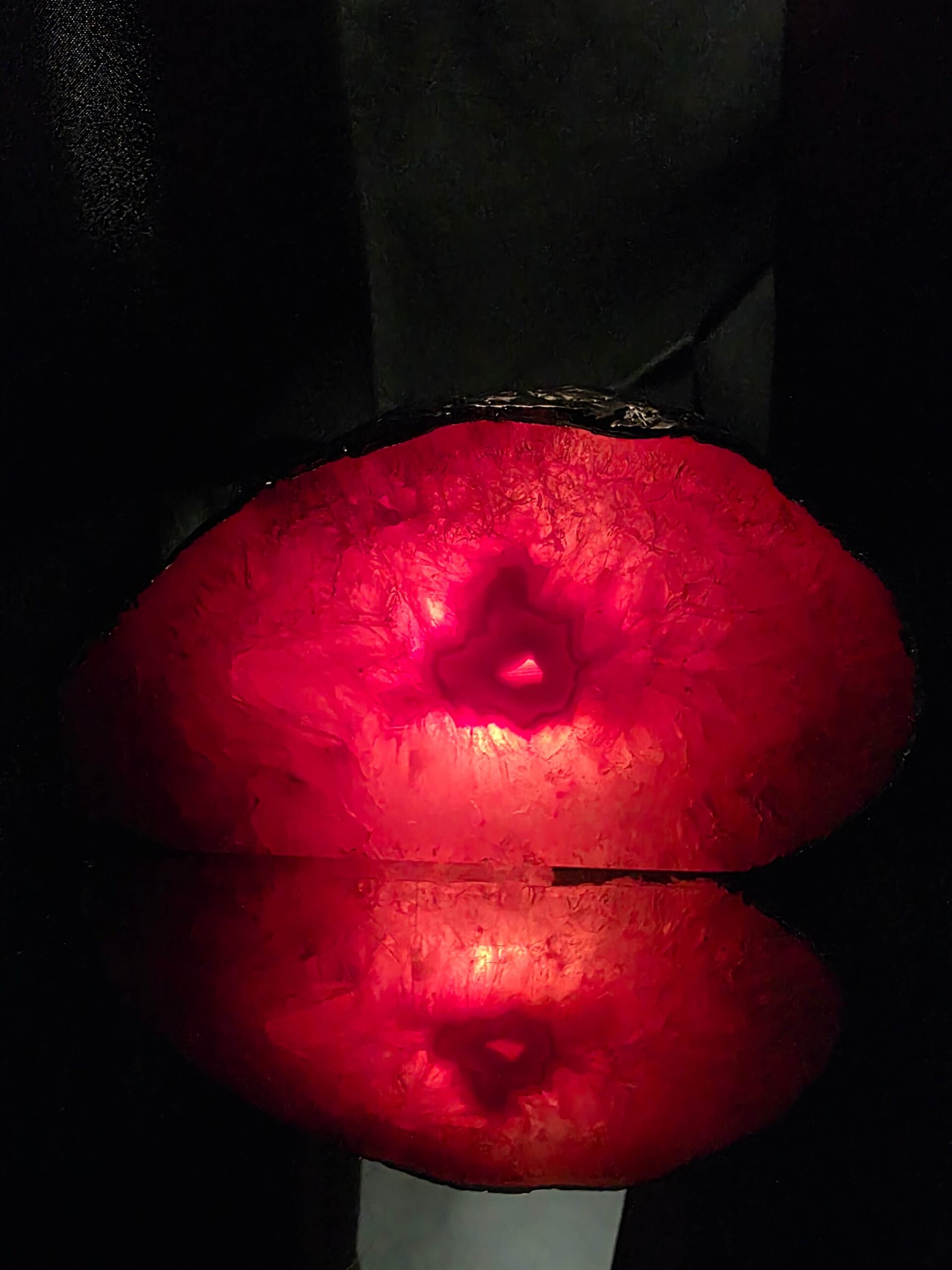 Large Pink Agate End Candle 3 Handpicked 999g H8xW14.5xD7.5cm Microcrystalline Quartz Gold Gilded 24ct Gold Tealight Holder - Image 9