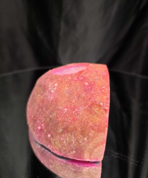 Large Pink Agate End Candle 2 Handpicked 791g H6xW12.5xD8cm Microcrystalline Quartz Tealight Holder Ornament - Image 6