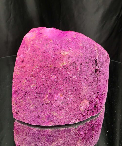 Large Pink Agate End Candle 3 Handpicked 1.078g H8.5xW9xD9.5cm Microcrystalline Quartz Tealight Holder Ornament - Image 4