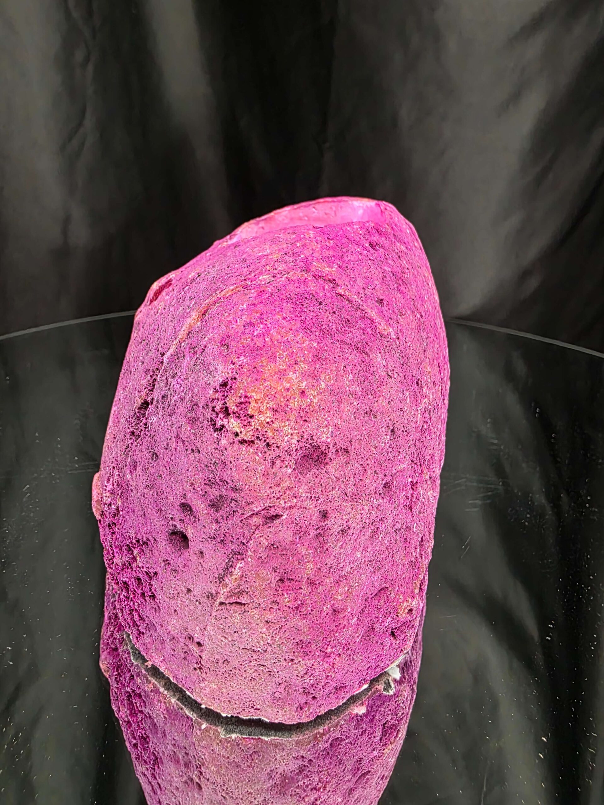 Large Pink Agate End Candle 3 Handpicked 1.078g H8.5xW9xD9.5cm Microcrystalline Quartz Tealight Holder Ornament - Image 5