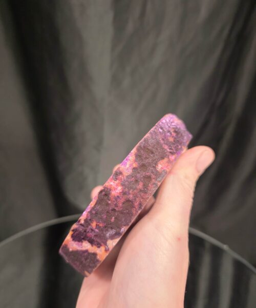 Pink Agate Slice 3 Handpicked 413g H2xW12xD10cm Microcrystalline Quartz Tealight Candle Holder Ornament - Image 6
