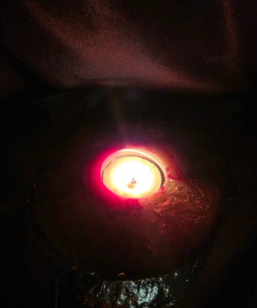 Pink Agate Slice 3 Handpicked 418g H2xW13xD11.5cm Microcrystalline Quartz Silver Gilded Tealight Candle Holder - Image 11