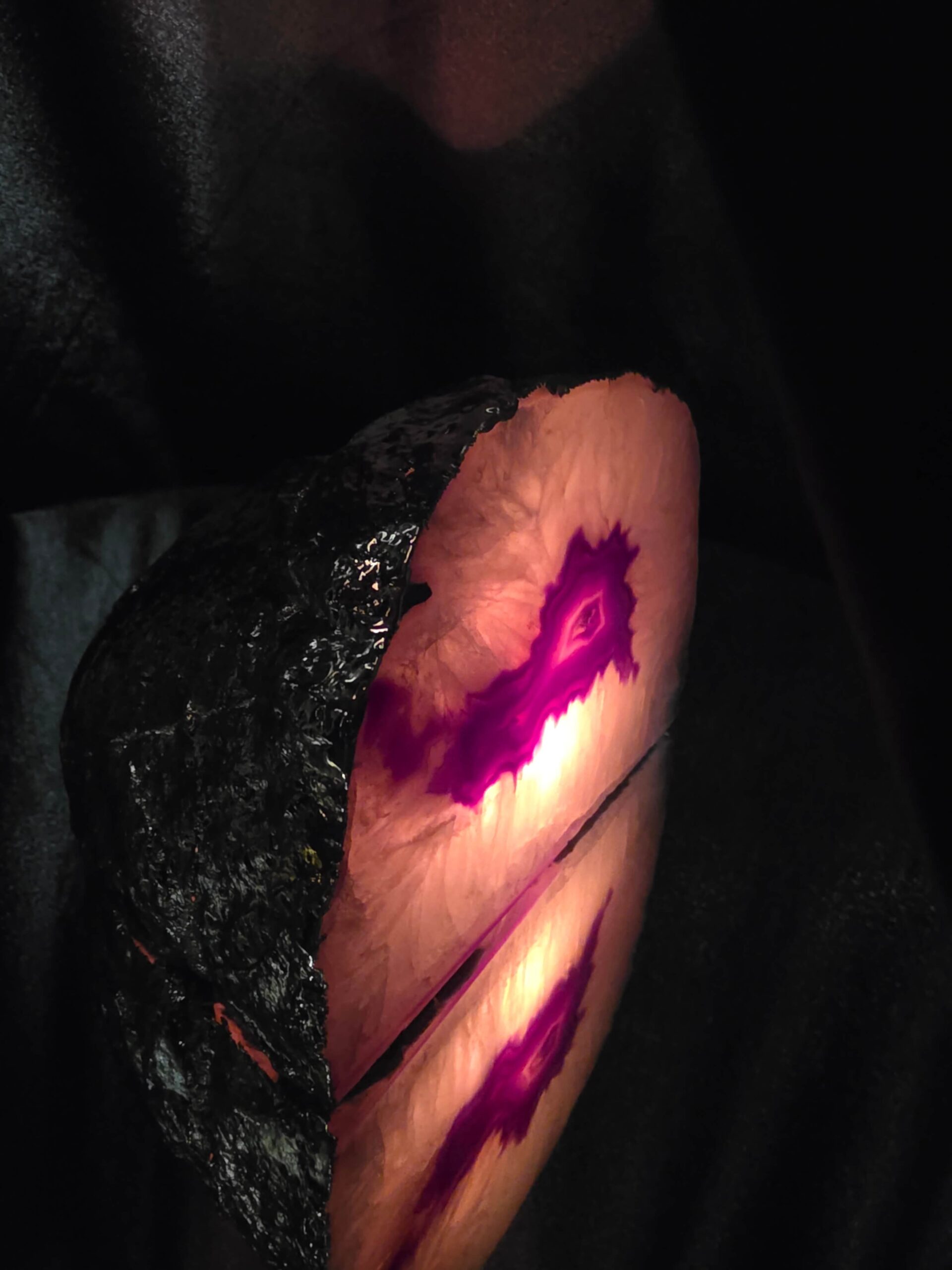 Purple Agate End Candle 2 Handpicked 1.523g H9.5xW13.5xD9.5cm Microcrystalline Quartz Gold Gilded 24ct Gold Tealight Holder - Image 9