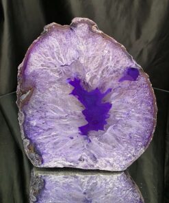 Large Purple Agate Candle 3 Handpicked 1.241g H12xW10.5xD8cm End Microcrystalline Quartz Tealight Holder Ornament