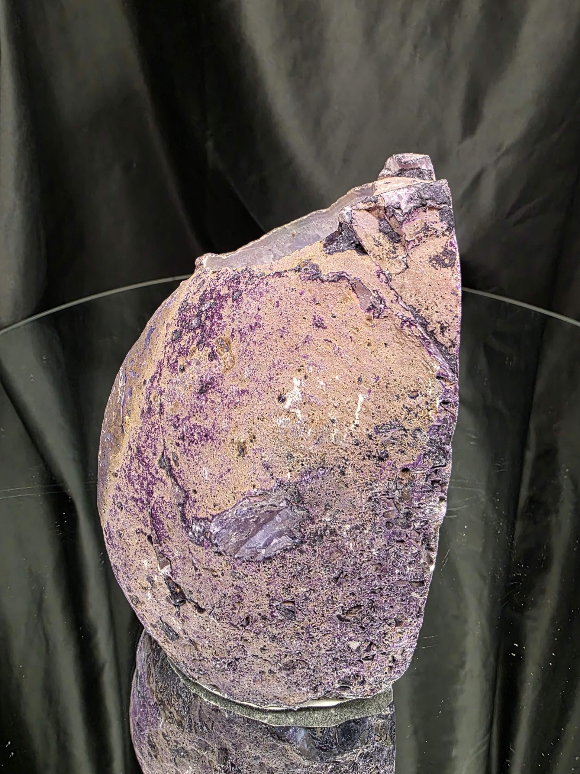 Large Purple Agate Candle 3 Handpicked 1.241g H12xW10.5xD8cm End Microcrystalline Quartz Tealight Holder Ornament - Image 6