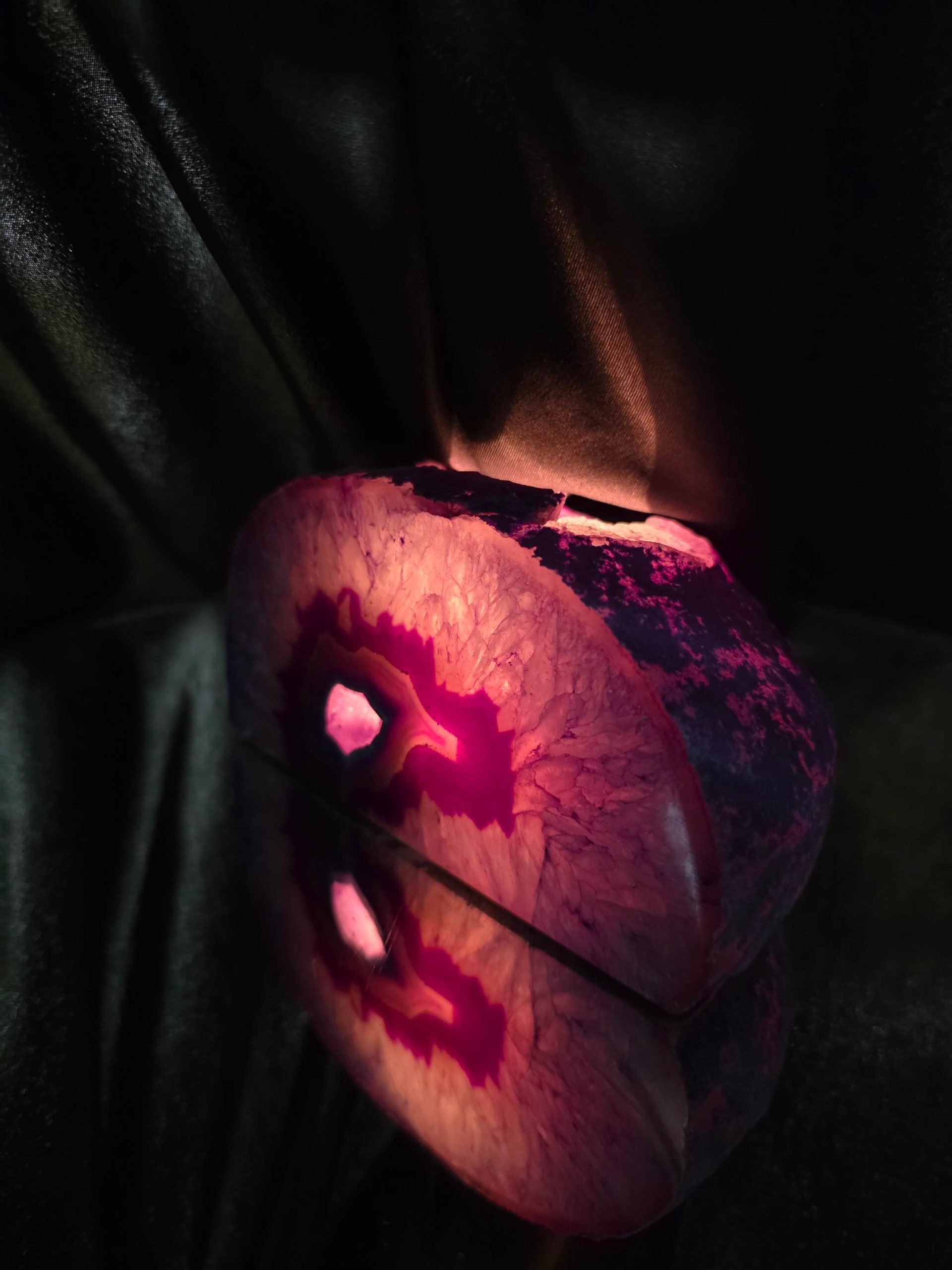 Large Purple Agate Candle 2 Handpicked 1.227g H7.5xW14.5xD9cm End Microcrystalline Quartz Tealight Holder Ornament - Image 11