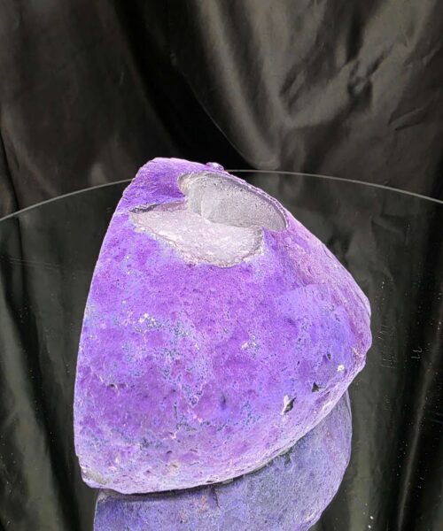 Large Purple Agate Candle 2 Handpicked 1.227g H7.5xW14.5xD9cm End Microcrystalline Quartz Tealight Holder Ornament - Image 4