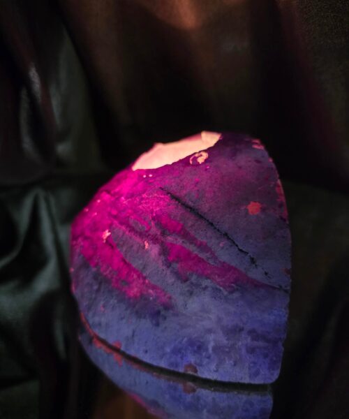 Large Purple Agate Candle 2 Handpicked 1.227g H7.5xW14.5xD9cm End Microcrystalline Quartz Tealight Holder Ornament - Image 9