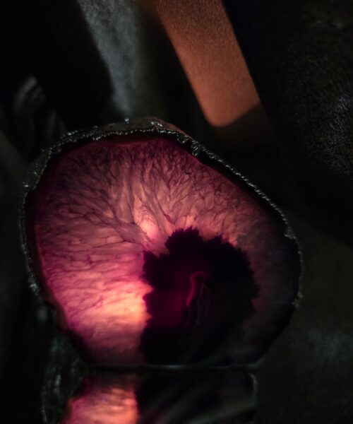 Purple Agate End Candle 1 Handpicked 1.248g H11xW11.5xD8.5cm Microcrystalline Quartz Silver Gilded Tealight Holder - Image 8