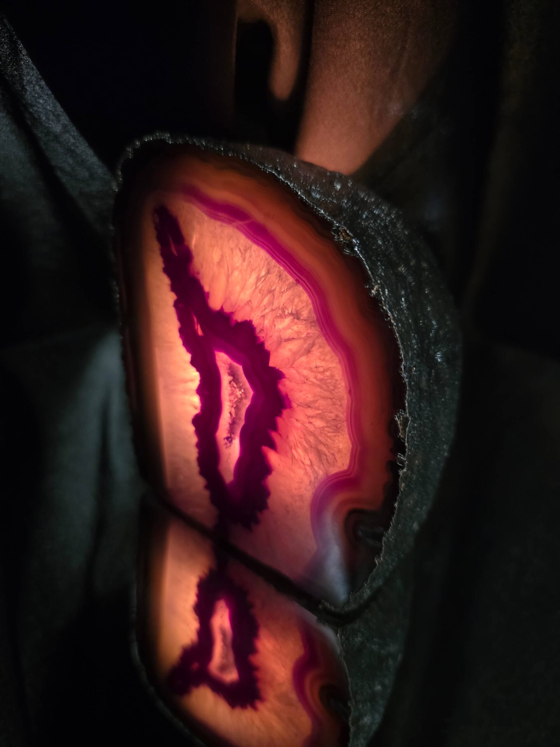 Purple Agate End Candle 2 Handpicked 1.317g H10.5xW10xD7.5cm Microcrystalline Quartz Silver Gilded Tealight Holder - Image 10