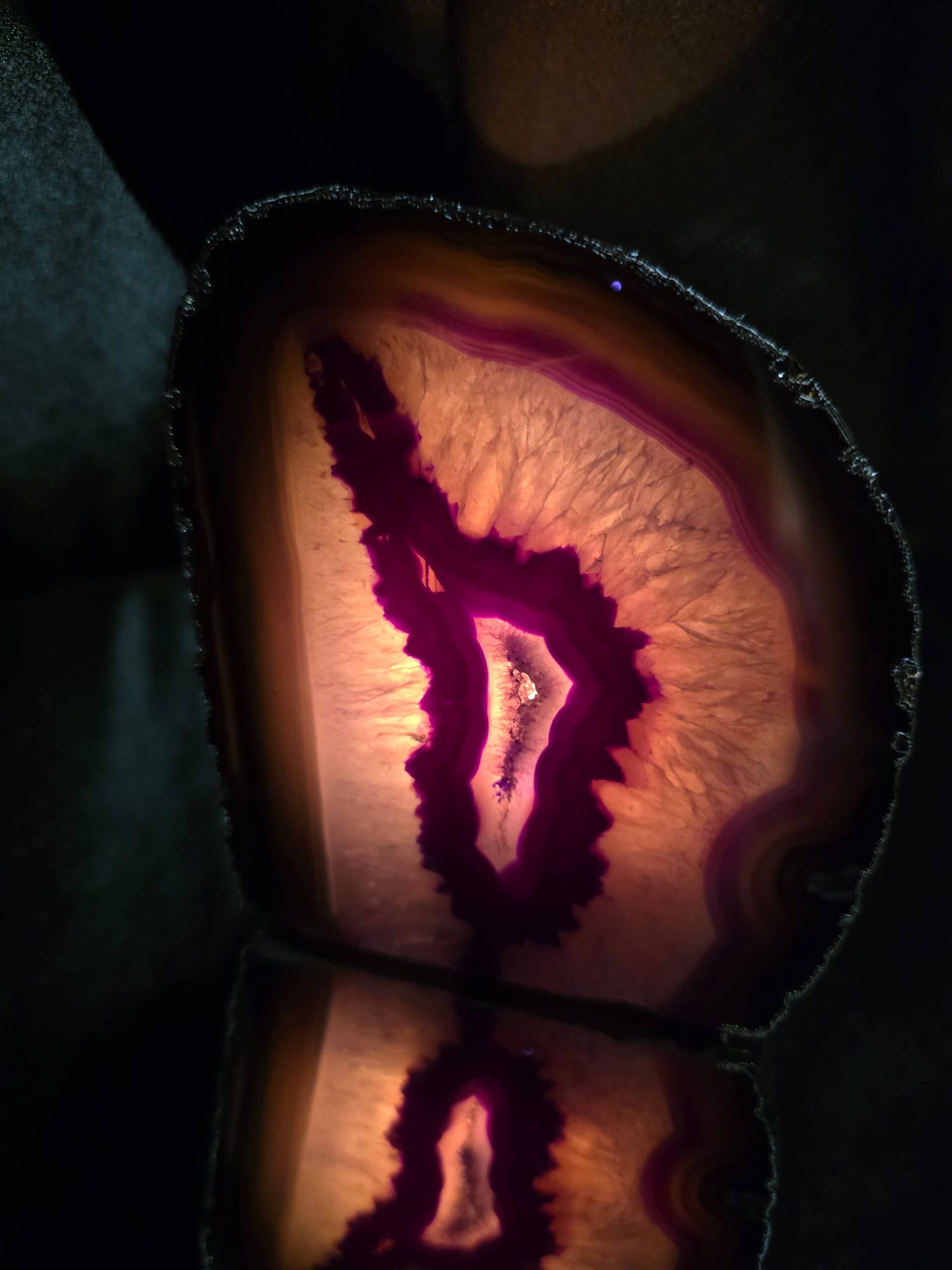 Purple Agate End Candle 2 Handpicked 1.317g H10.5xW10xD7.5cm Microcrystalline Quartz Silver Gilded Tealight Holder - Image 8