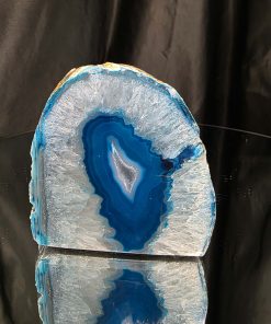 Teal Agate End Candle 1 Microcrystalline Quartz Tealight Candle Holder Ornament 764g H9xW9xD10cm