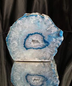 Alternative view of Teal Agate End Candle 3 Microcrystalline Quartz Tealight Candle Holder Ornament 815g H9xW10.5xD7.5cm