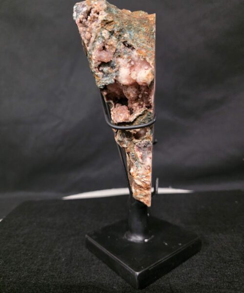 Pink Amethyst Slice 1 on Stand Healing Crystal Gem 1.205g H12xW14xD14cm - Image 4
