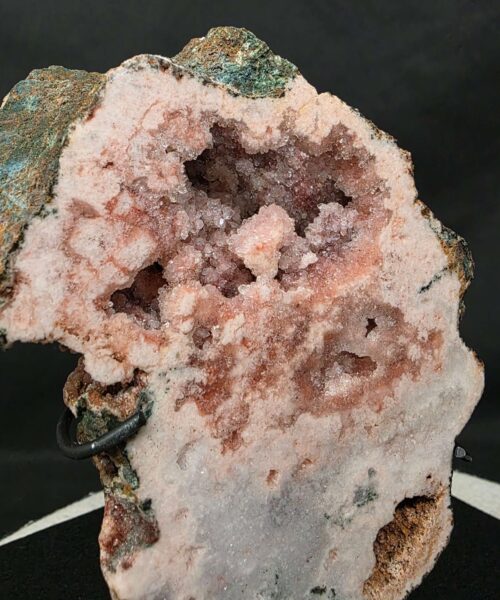 Pink Amethyst Slice 1 on Stand Healing Crystal Gem 1.205g H12xW14xD14cm - Image 5