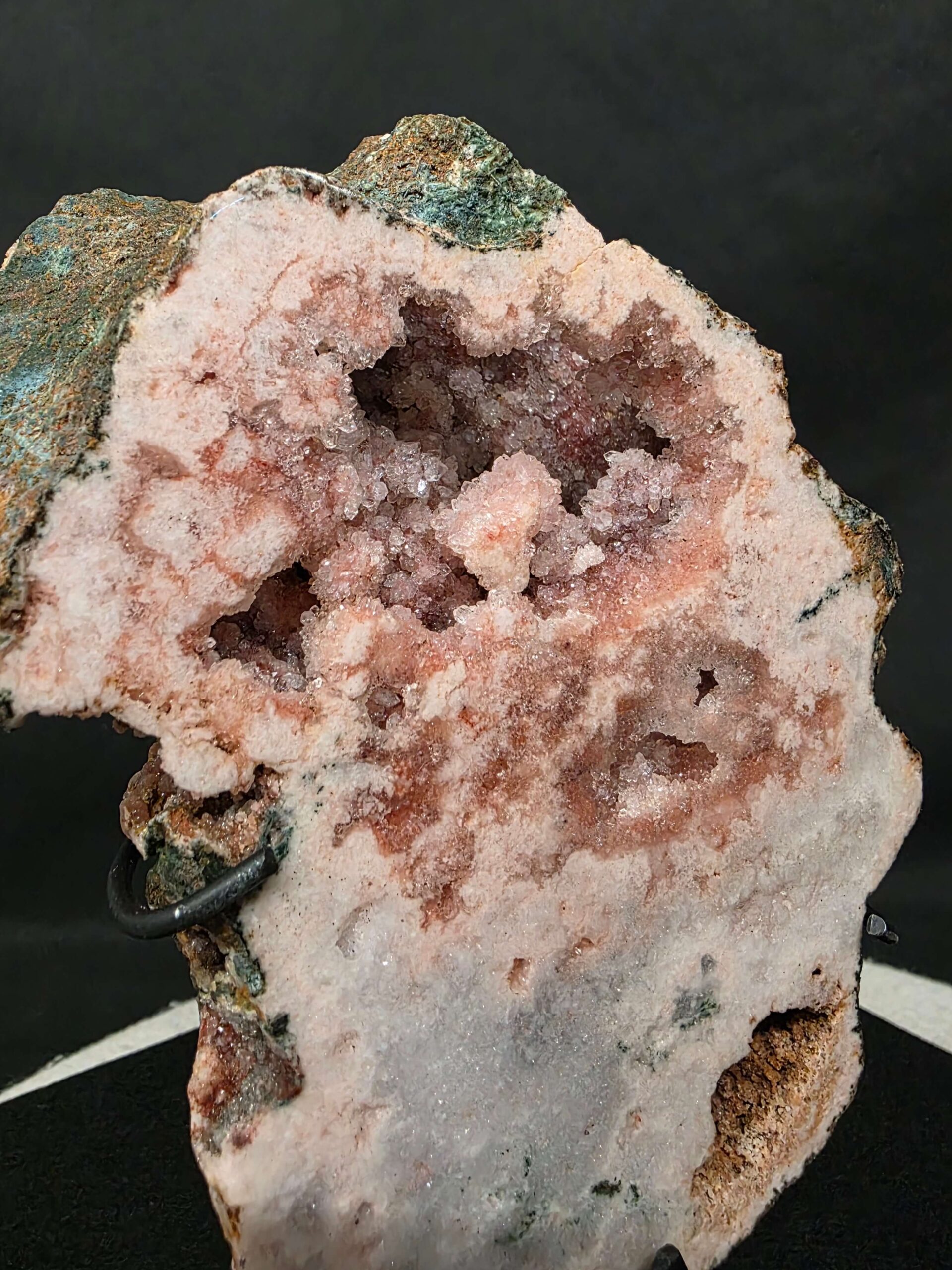 Pink Amethyst Slice 1 on Stand Healing Crystal Gem 1.205g H12xW14xD14cm - Image 5