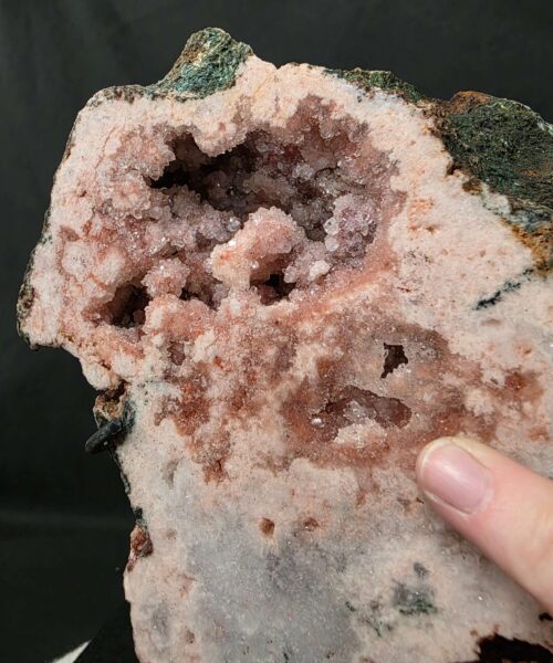 Pink Amethyst Slice 1 on Stand Healing Crystal Gem 1.205g H12xW14xD14cm - Image 8