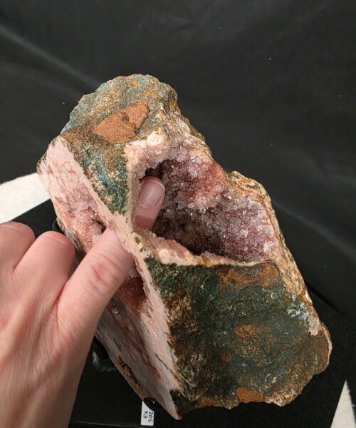 Pink Amethyst Slice 1 on Stand Healing Crystal Gem 1.205g H12xW14xD14cm - Image 9