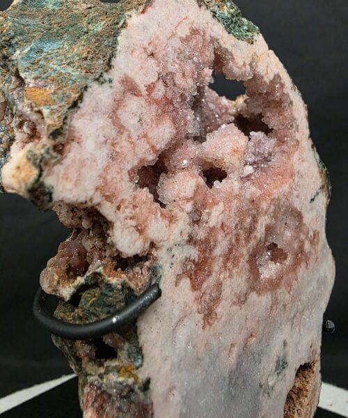 Pink Amethyst Slice 1 on Stand Healing Crystal Gem 1.205g H12xW14xD14cm - Image 10