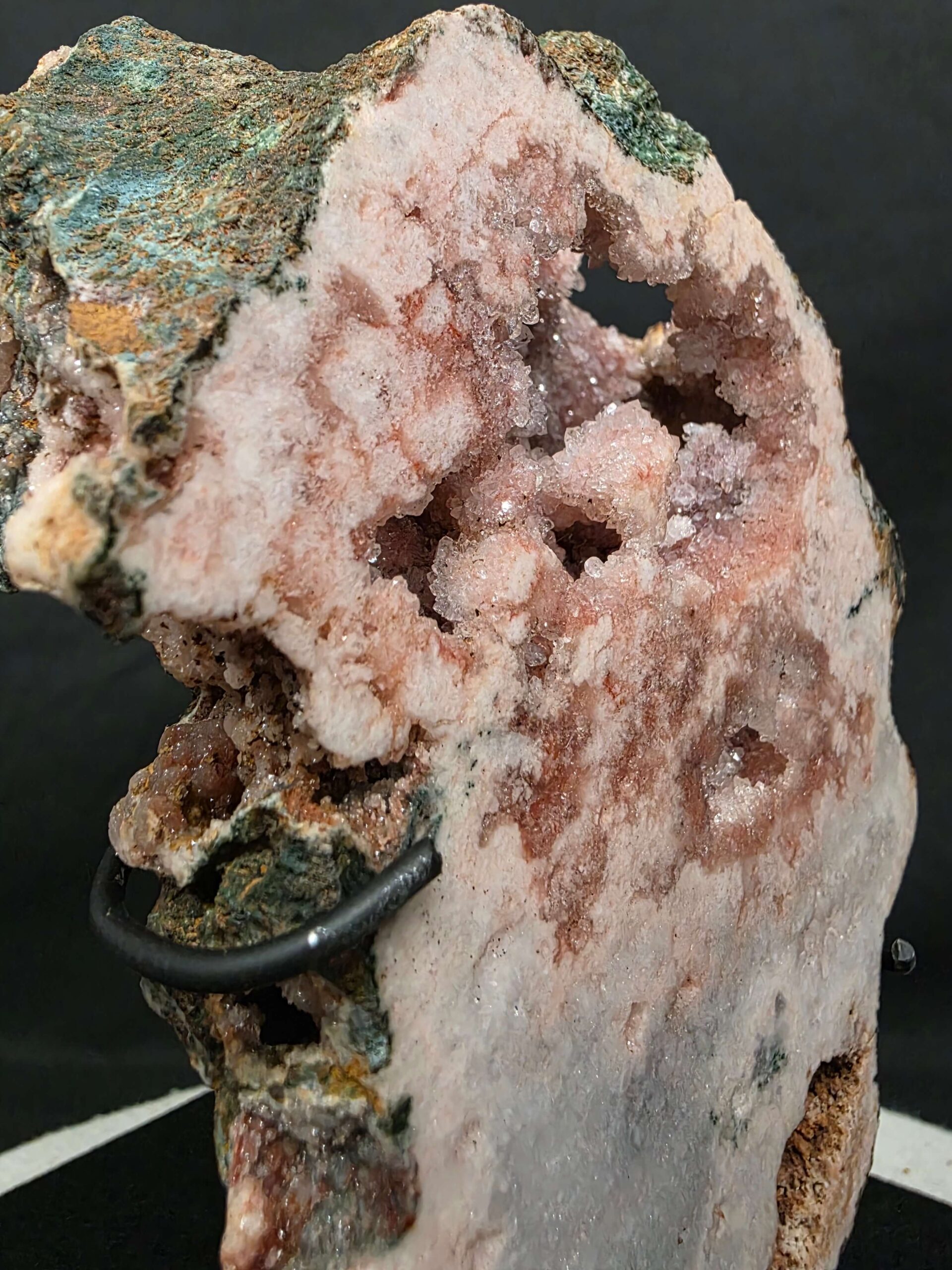 Pink Amethyst Slice 1 on Stand Healing Crystal Gem 1.205g H12xW14xD14cm - Image 10