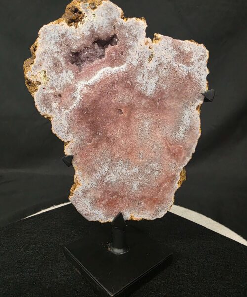 Pink Amethyst Slice 10 on Stand Healing Crystal Gem 2.694g H31xW20.5xD14cm