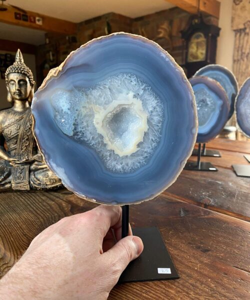 Alternative view of Premium Agate Geode on Stand 25 – 2560g - H23xW16xD7cm