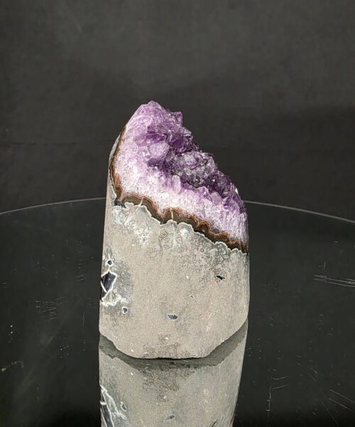 Premium High Grade Amethyst Druzy 381 Mini Geode Cluster Piece Cut Base 761g H10xW9xD6.5cm - Image 3