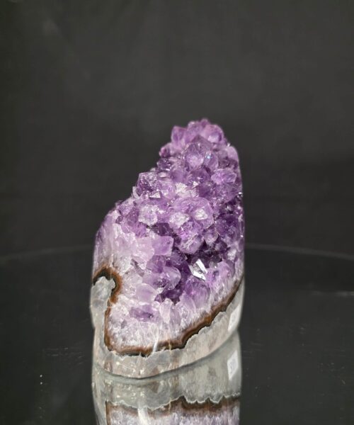 Premium High Grade Amethyst Druzy 381 Mini Geode Cluster Piece Cut Base 761g H10xW9xD6.5cm - Image 5