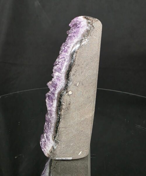 Premium High Grade Amethyst Druzy 385 Mini Geode Cluster Piece Cut Base 713g H13xW10xD4cm - Image 3