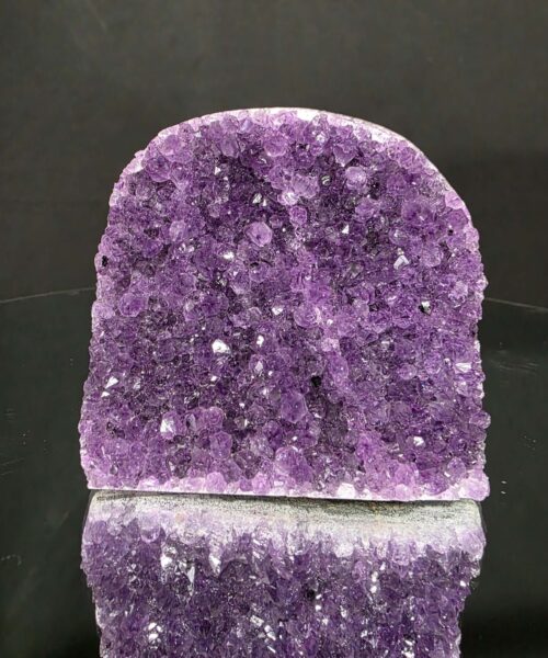 Alternative view of Premium High Grade Amethyst Druzy 386 Mini Geode Cluster Piece Cut Base 654g H9xW10xD7cm