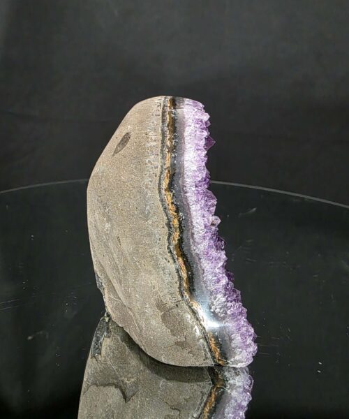 Premium High Grade Amethyst Druzy 386 Mini Geode Cluster Piece Cut Base 654g H9xW10xD7cm - Image 5