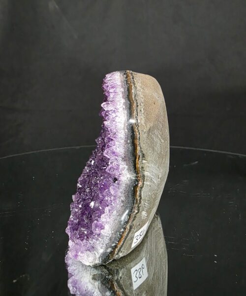Premium High Grade Amethyst Druzy 386 Mini Geode Cluster Piece Cut Base 654g H9xW10xD7cm - Image 7