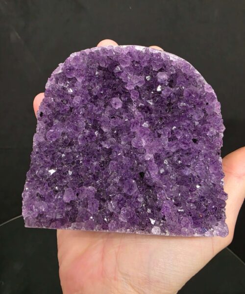 Premium High Grade Amethyst Druzy 386 Mini Geode Cluster Piece Cut Base 654g H9xW10xD7cm - Image 8