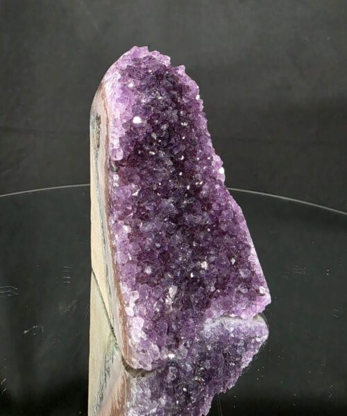 Premium High Grade Amethyst Druzy 387 Mini Geode Cluster Piece Cut Base 657g H11xW7xD9cm - Image 7