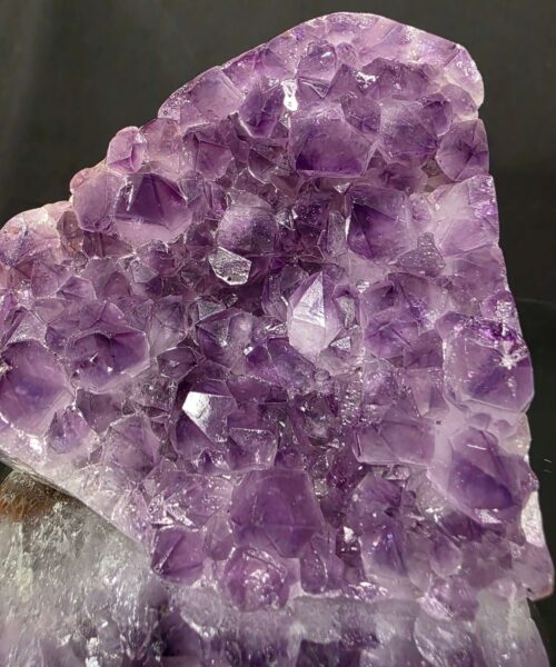 Premium High Grade Amethyst Druzy 388 Mini Geode Cluster Piece Cut Base 1.014g H9.5xW11xD8cm - Image 9