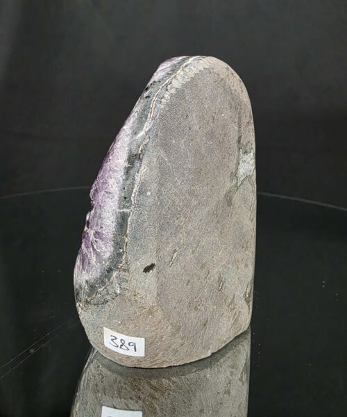 Premium High Grade Amethyst Druzy 389 Mini Geode Cluster Piece Cut Base 757g H11xW9xD7cm - Image 3