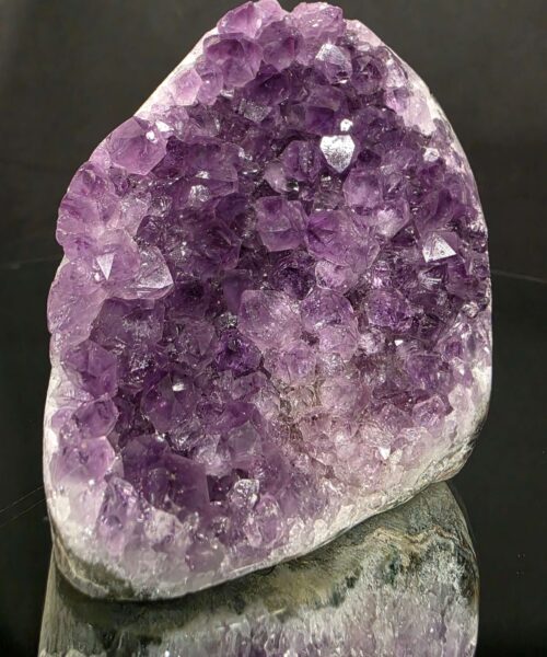 Premium High Grade Amethyst Druzy 389 Mini Geode Cluster Piece Cut Base 757g H11xW9xD7cm - Image 6
