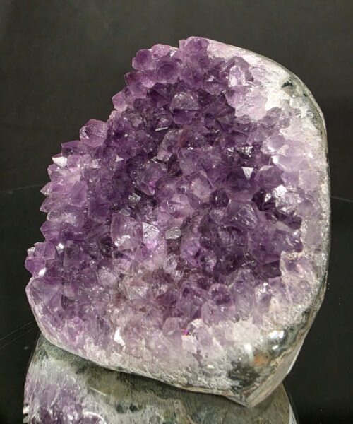 Premium High Grade Amethyst Druzy 389 Mini Geode Cluster Piece Cut Base 757g H11xW9xD7cm - Image 7