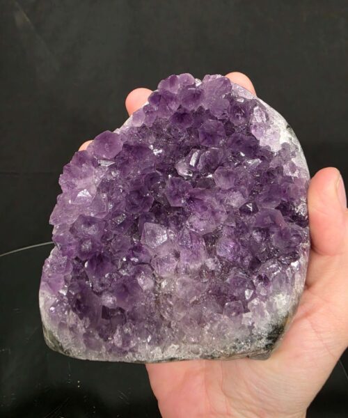 Premium High Grade Amethyst Druzy 389 Mini Geode Cluster Piece Cut Base 757g H11xW9xD7cm - Image 8
