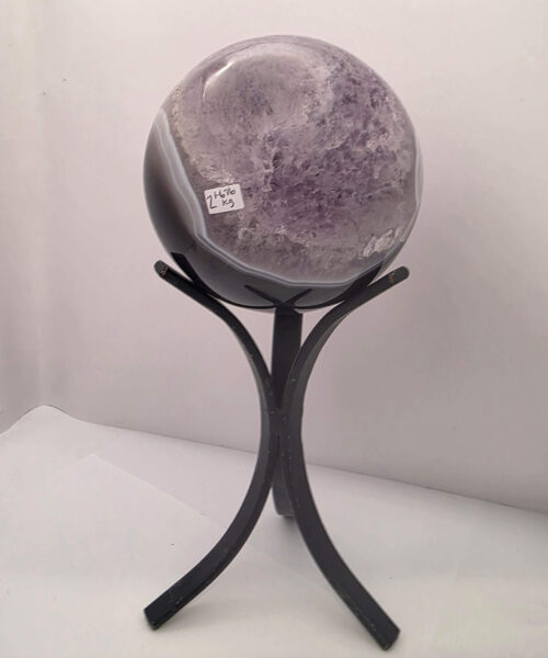 Large Amethyst Sphere 10, Premium Grade Purple Quartz Geode Crystal 1.676g – 10cm Diameter - Image 5