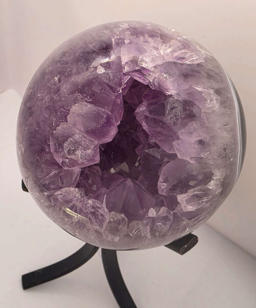 Large Amethyst Sphere 10, Premium Grade Purple Quartz Geode Crystal 1.676g – 10cm Diameter - Image 6