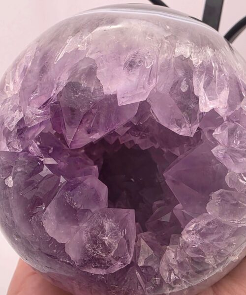 Large Amethyst Sphere 10, Premium Grade Purple Quartz Geode Crystal 1.676g – 10cm Diameter - Image 8