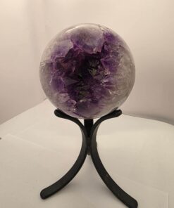 Large Amethyst Sphere 11, Premium Grade Purple Quartz Geode Crystal 1.648g – 10cm Diameter
