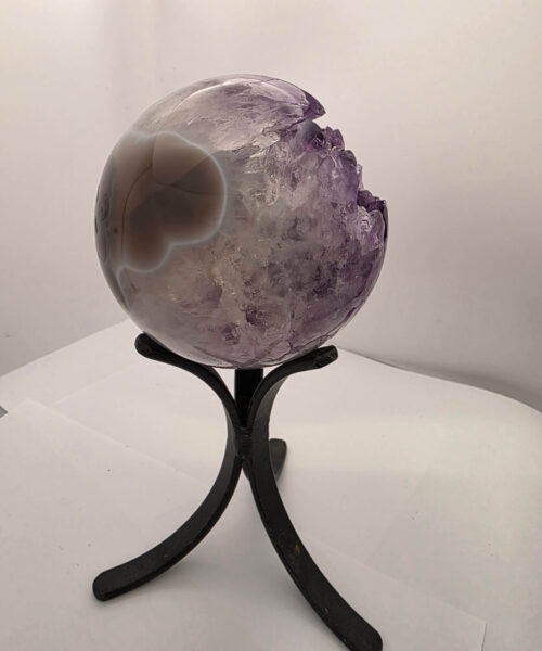 Large Amethyst Sphere 11, Premium Grade Purple Quartz Geode Crystal 1.648g – 10cm Diameter - Image 4